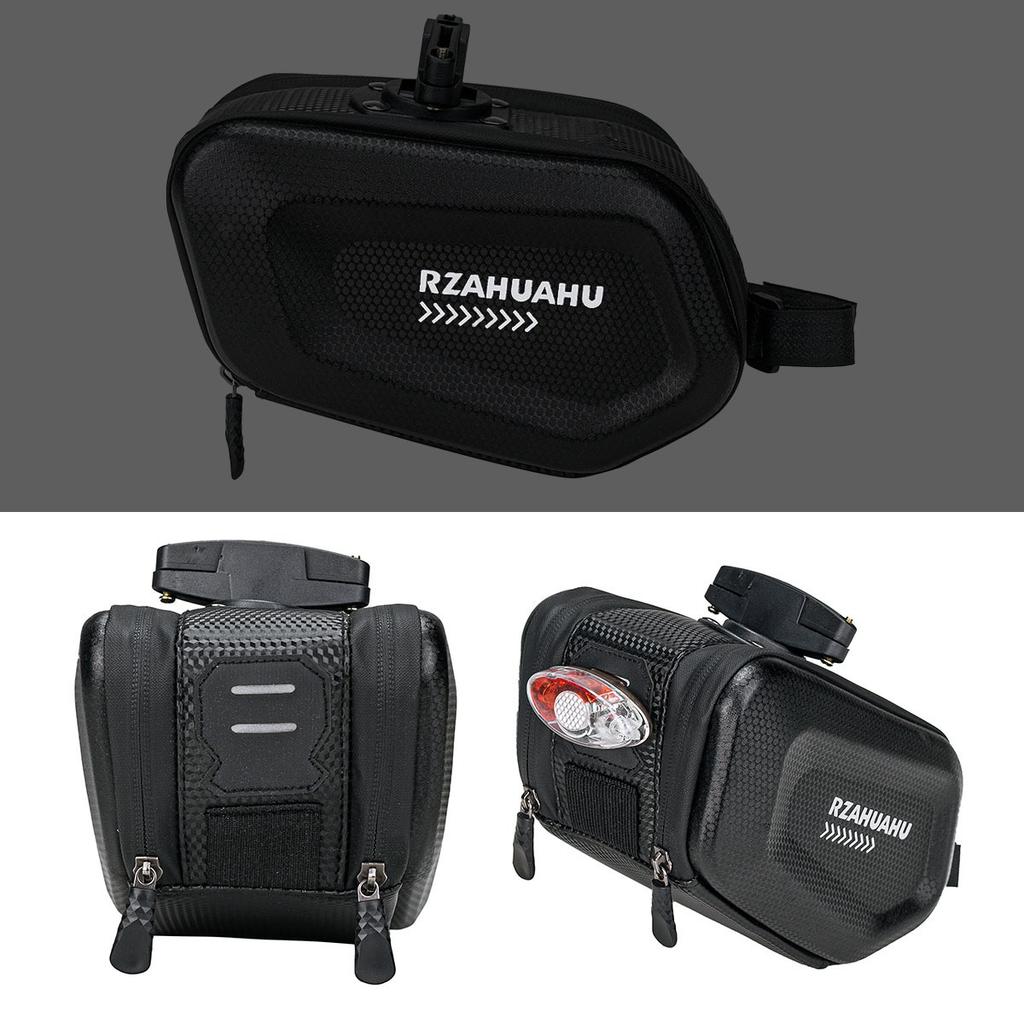 Bicycle Seat Bag Waterproof Impact-resistant Hard Shell Bike Saddle Bag  Repair Tools Storage Pack