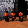 3Pcs/Set Durable Pumpkin Wizard Statue Craft Halloween Ornament  Home Decor