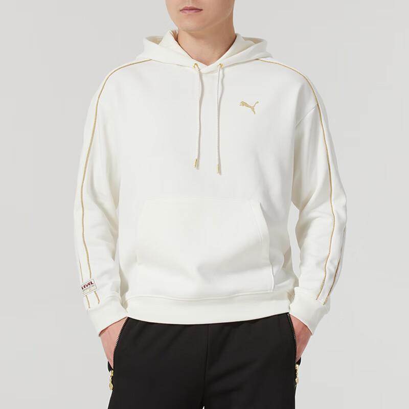 Мужские толстовки PUMA Мужские Белые С капюшоном Умеренные Обычные
