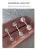 Korean Women's Earrings: Zircon Bone Studs, Diamond Stacking Piercings, High-End Cochlear Style