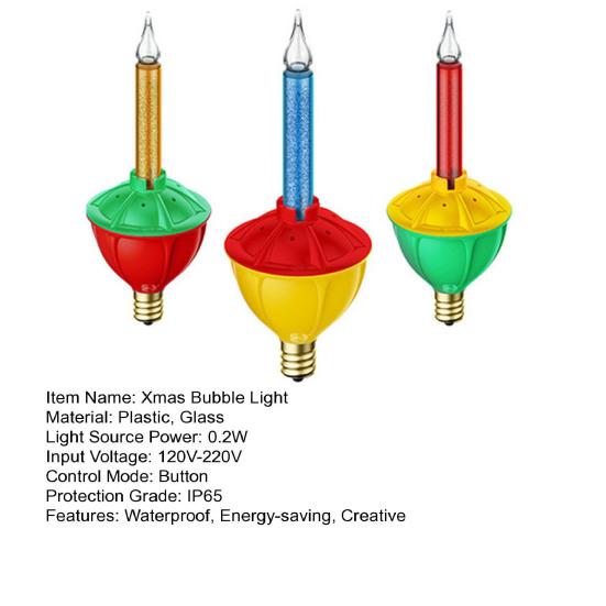 3шт рождественские пузырьковые фонари IP65 водонепроницаемые энергосберегающие с низким энергопотреблением внутренние рождественские подвесные светильники