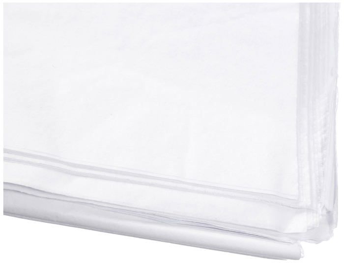 Papier crépon - Creavvee 7161 - 30 Feuilles - 50x70 cm - Blanc