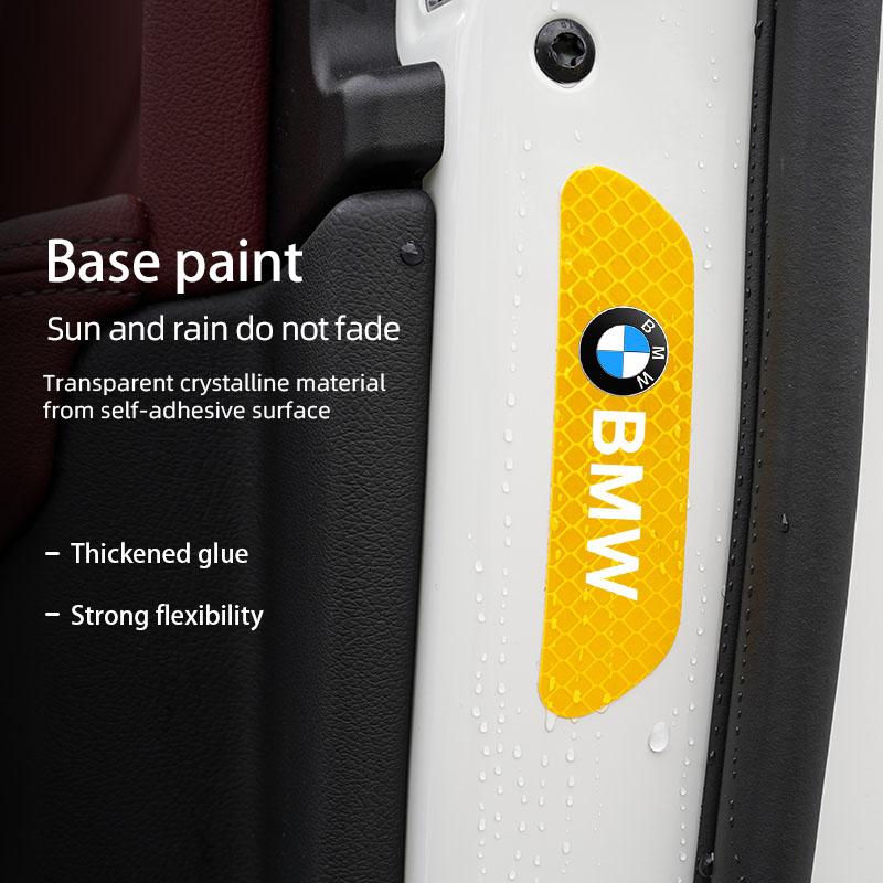 Car Reflective Door Sticker Safety Opening Warning Reflector Tape Decal For BMW X1 X2 X3 X5 X4 X6 X7 iX3 F20 F10 F07 E70 E46 E90