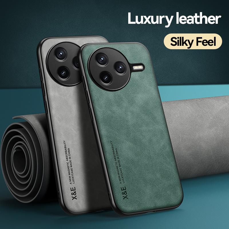 Чехол для Xiaomi Poco F7 Pro 5G Чехол для Poco F7 Ultra F6 X6 X7 M6 M7 Pro C65 C71 C75 4G Мягкая рамка Кожаная магнитная задняя крышка