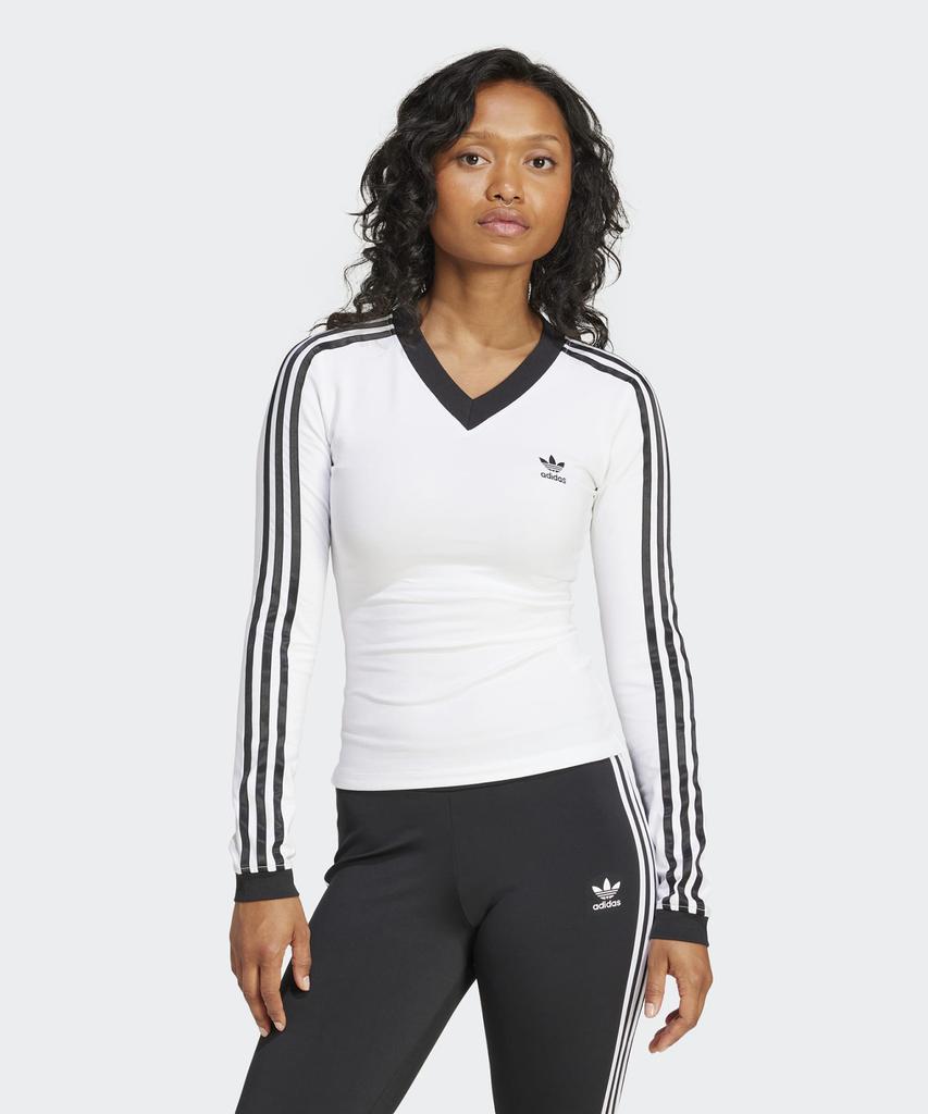 adidas Рубашка с длинным рукавом и V-образным вырезом - Белый / Jc8154