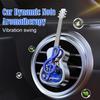 Car Aromatherapy Glass Bottle Can Be Filled With Fragrance Plating Guitar Shape Air Vent Aromatherapy Decorations