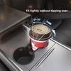 For Tesla Model 3 Y YL 2026 Interior Cup Holder Central Console Water Bottle Organizer TPE Accessories Car Storage Compatible