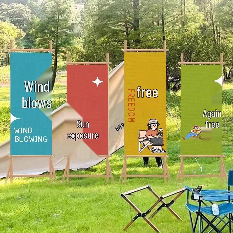 Outdoor Camping Red Check Picnic Backdrop & Atmosphere Decoration