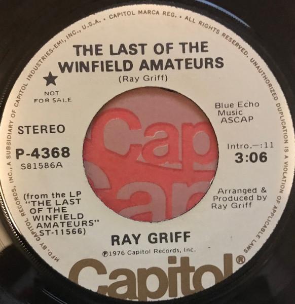 7inch Record RAY GRIFF - The Last Of The Winfield Amateurs / P4368PROMO Capitol Records 1976 US Folk Used