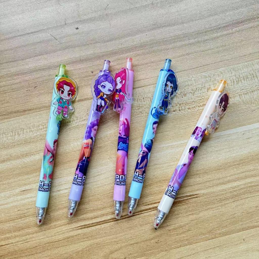 KPop Демон Охотник Студент Ручка Набор для рисования на экзамен Аниме Мультяшный Персонаж Канцелярские товары Школьные принадлежности Подарки