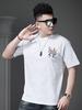 European High-End Embroidered Round-Neck Short-Sleeve T-Shirt for Men, 2026 New Summer Trendy Brand Light Luxury Men's Half-Sleeve Top