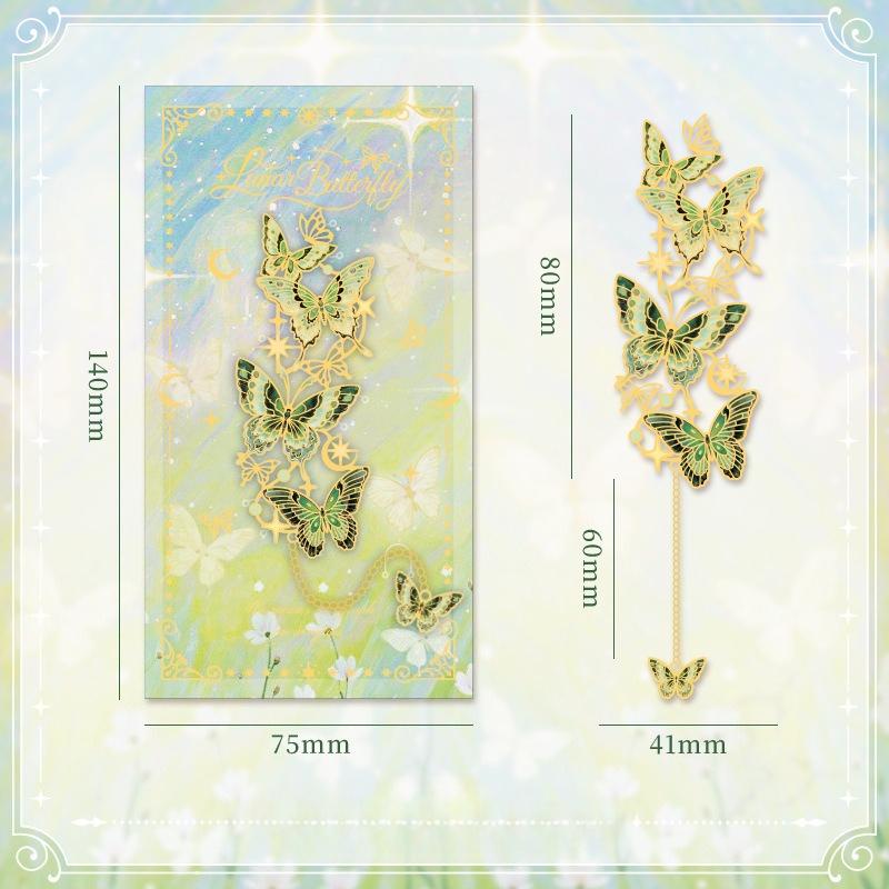 Металлическая закладка-бабочка для читателей Металлическая резная ажурная конструкция с кисточкой Винтажный держатель страницы Подарок для студентов и книголюбов