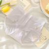 Women's Underwear Ice Silk Seamless Midwaist Antibacterial Girl Natural Feeling Thin Large Size Breathable Briefs for Women
