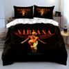 Nirvana In Utero Angel Black Bedding Set Bedding set (1 duvet cover, 2 pillowcases, duvet not included)