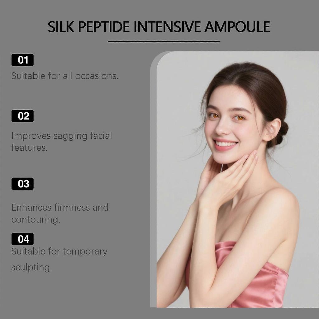 Eelhoe Deep Collagen Silk Peptide Ampoule Serum, Intensive Lifting Face Serum for Women Anti Aging Tightening