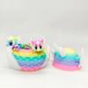3D Printed Dragon Collectible Mini Egg with Articulated Dragon Inside Colorful Animal Miniature Fidget Toy Desktop Figurine for Home Office Decor