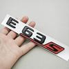 3D ABS Chrome Black Car Letters E63 E63S Logo Emblem Sticker Car Trunk Badge Decals For Mercedes Benz E63 E63S W213 Accessories QK0