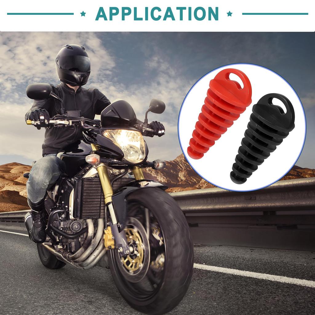 ACROPIX 15-38mm Exhaust Pipe Plug Muffler Exhaust Wash Plug - Set of 2