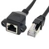 RJ45 Ethernet удлинительный кабель Cat6 Папа-Мама Экранированный На панель с винтовым креплением Гигабитный Интернет LAN Сетевой кабель