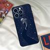 Starry Orca Whale Shark Phone Case For iPhone 16 15 14 Pro 11 12 13 Pro Max XS XR X Plus 12 13 Mini Back Cover