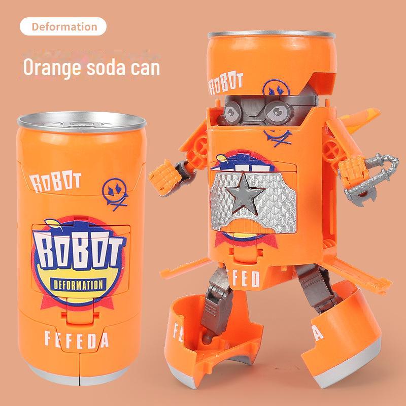 Игрушка-трансформер «Робот из банки для напитков» для детей 3-6 лет: Издание King Kong Coke