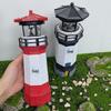 Solar-Powered LED Rotating Lighthouse Garden Ornament