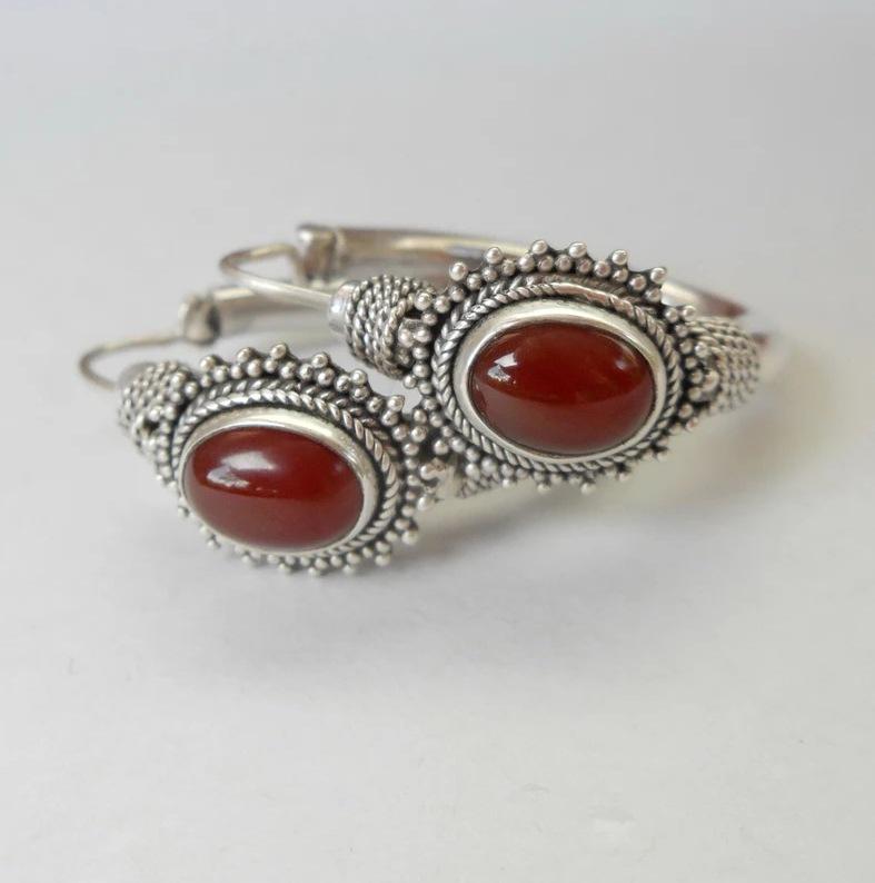 Серьги в стиле ретро из бирюзы в европейском и американском стиле в богемном стиле