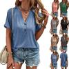 Весенне-летний женский топ в европейском и американском стиле, однотонный модный женский топ с короткими рукавами
