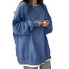 Long Sleeve Layered Plus Loose Big Solid Long Sleeve [AOY] Women's Sweatshirt, Oversized, Slimming, Look, Flattering, Size, Fit, Layered, Slit,