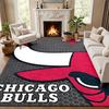 Коврик для входной двери Chicago Bulls для гостиной или спальни Защитный коврик под стул Офисное украшение Рождественский подарок Подарок на день рождения