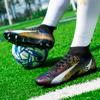 33-46 High-top Football Boots Long Nails PVC Men's Sports Shoes Boys Soccer Shoes