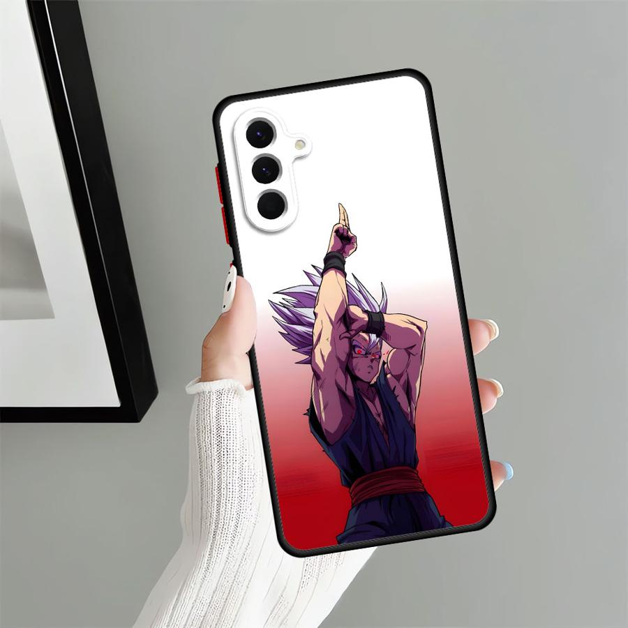 Чехол для Samsung Galaxy A34 A22 A24 A73 A21s A25 A26 A54 A53 A52 A56 A35 A36 Задняя крышка телефона Dragon Ball Цвет Гоку