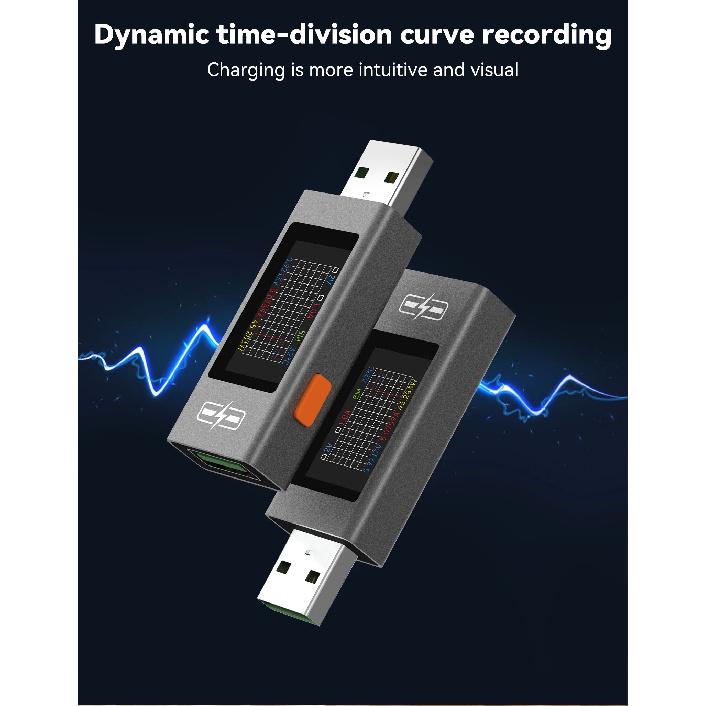 UT01U NEW USB Tester 4-30V 6.5A DC Voltage Meter Ammeter 0-195W Real Time Power Current Voltage Monitor Charging Capacity Tester