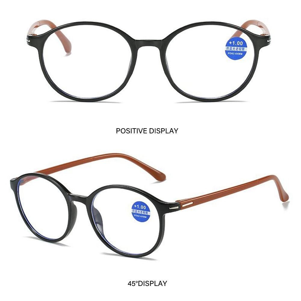 Очки для чтения на пружинных дужках, очки для пресбиопии, очки против синего света, овальная оправа