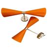 Orange Diabolo Brown Finish Wall Sconce Modern Italian Sputnik Vanity Lighting Fixture Diabolo Wall  Sconce