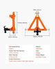 3 Point Trailer Hitch with 50.8mm Receiver, 3 Pt Quick Hitch with 3 Trailer Balls, Tractor Tow Drawbar Adapter for Category 1, Kubota, Mahindra, Ford,
