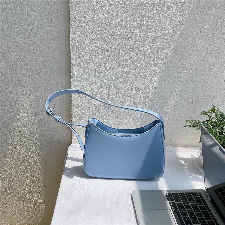 Простые универсальные сумки подмышками женские осенние новые корейские однотонные сумки для поездок на работу повседневные винтажные сумки через плечо на одно плечо