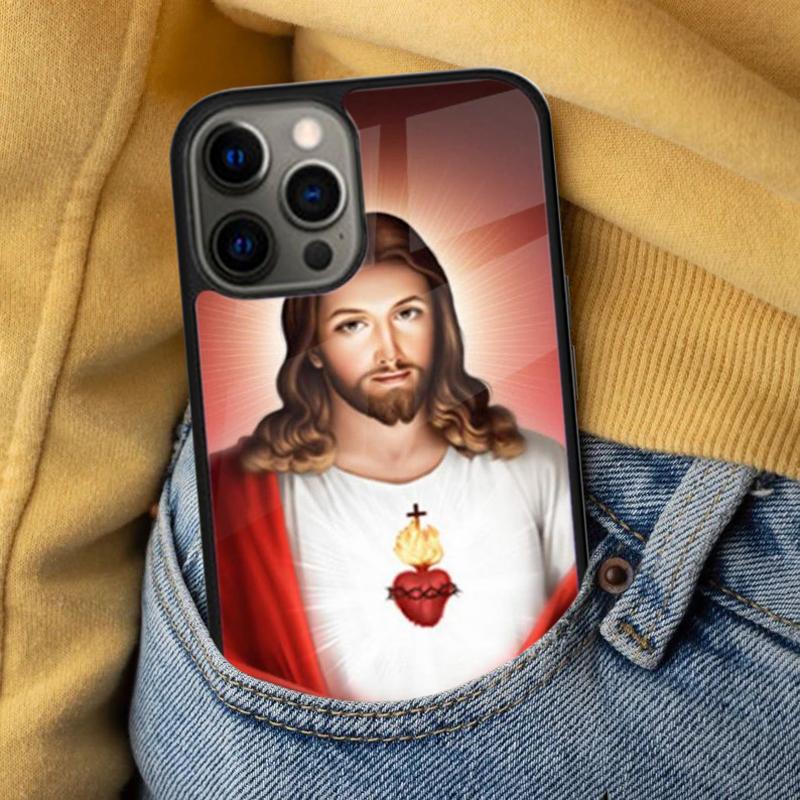 Jesus Christ God Soft Phone Case for iPhone 17 Air 16e Pro max 15 Pro 13 14 Plus 11 12 MagSafe Magnetic Coque