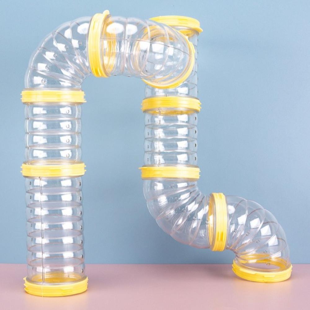 Клетка для хомяка Трубы для клетки хомяка Случайно сращенные туннель для передвижения морской свинки для мелких домашних животных