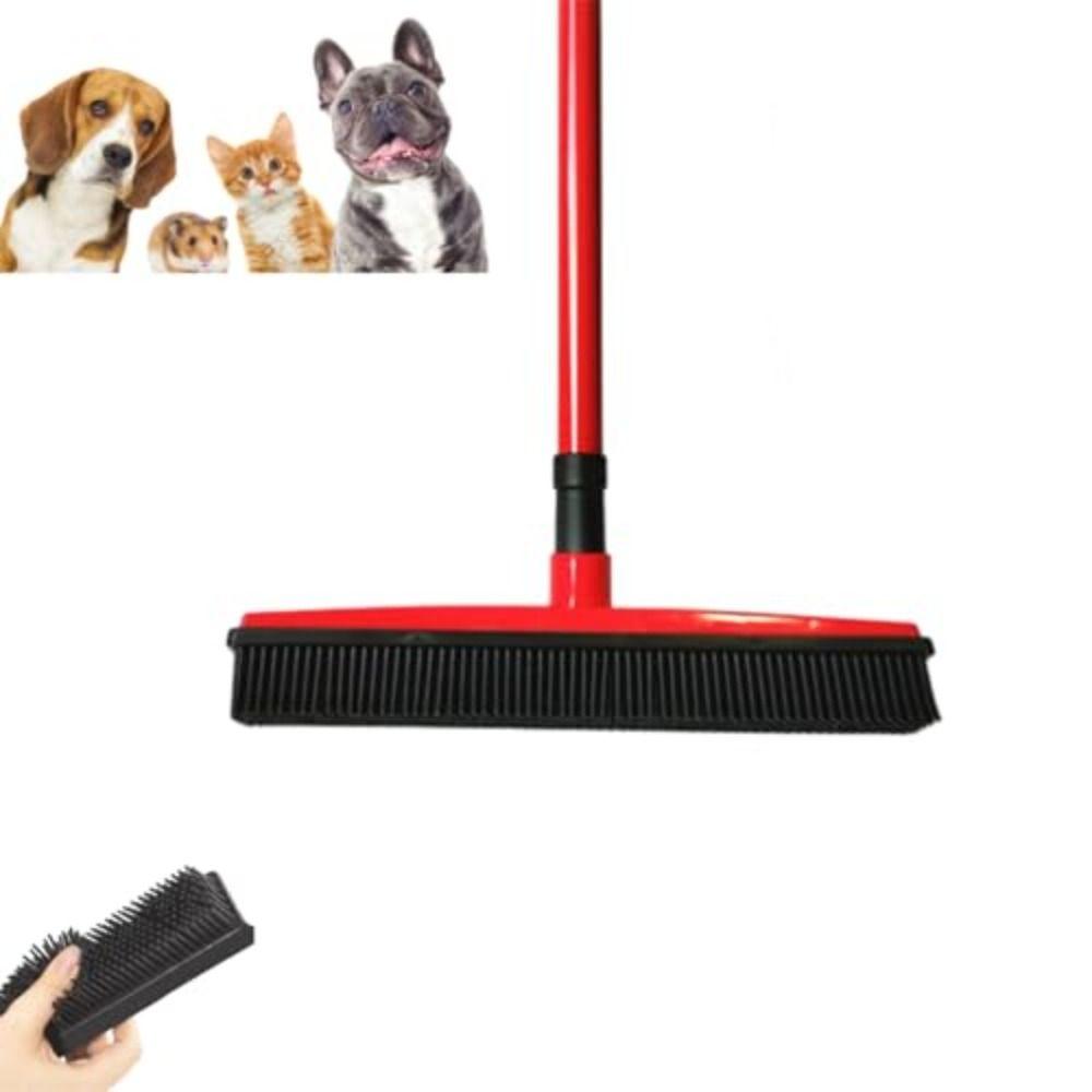 Telescopic Bristles Carpet Broom Hair Lint Removal Magic Clean Sweeper for Dog and Cat Hair