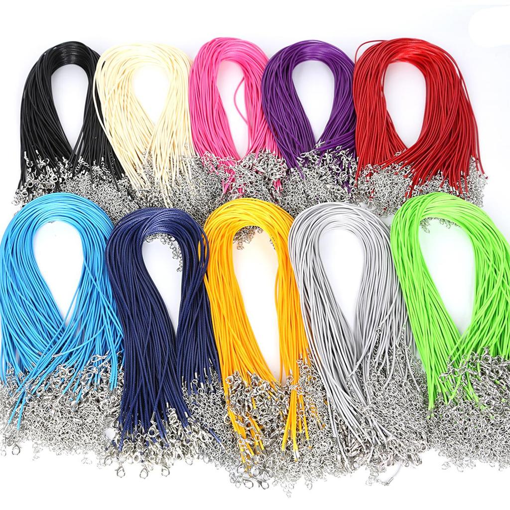 Кожаный шнур из искусственной кожи, веревка-омар для ожерелья и подвески «сделай сам», подвески ручной работы, фурнитура