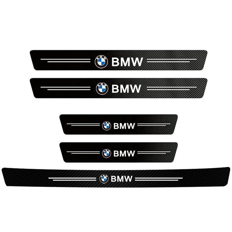 Car Door Sill Carbon Fiber Sticker Auto Protector Strip Waterproof For BMW Performance 3 5 7 Series F30 E90 F20 E46 E60 E70 E87