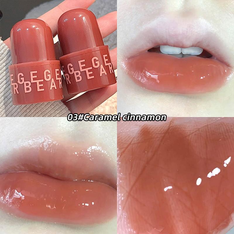 GEGE BEAR Желейная глазурь для губ Стойкий макияж Водостойкая блеск-помада