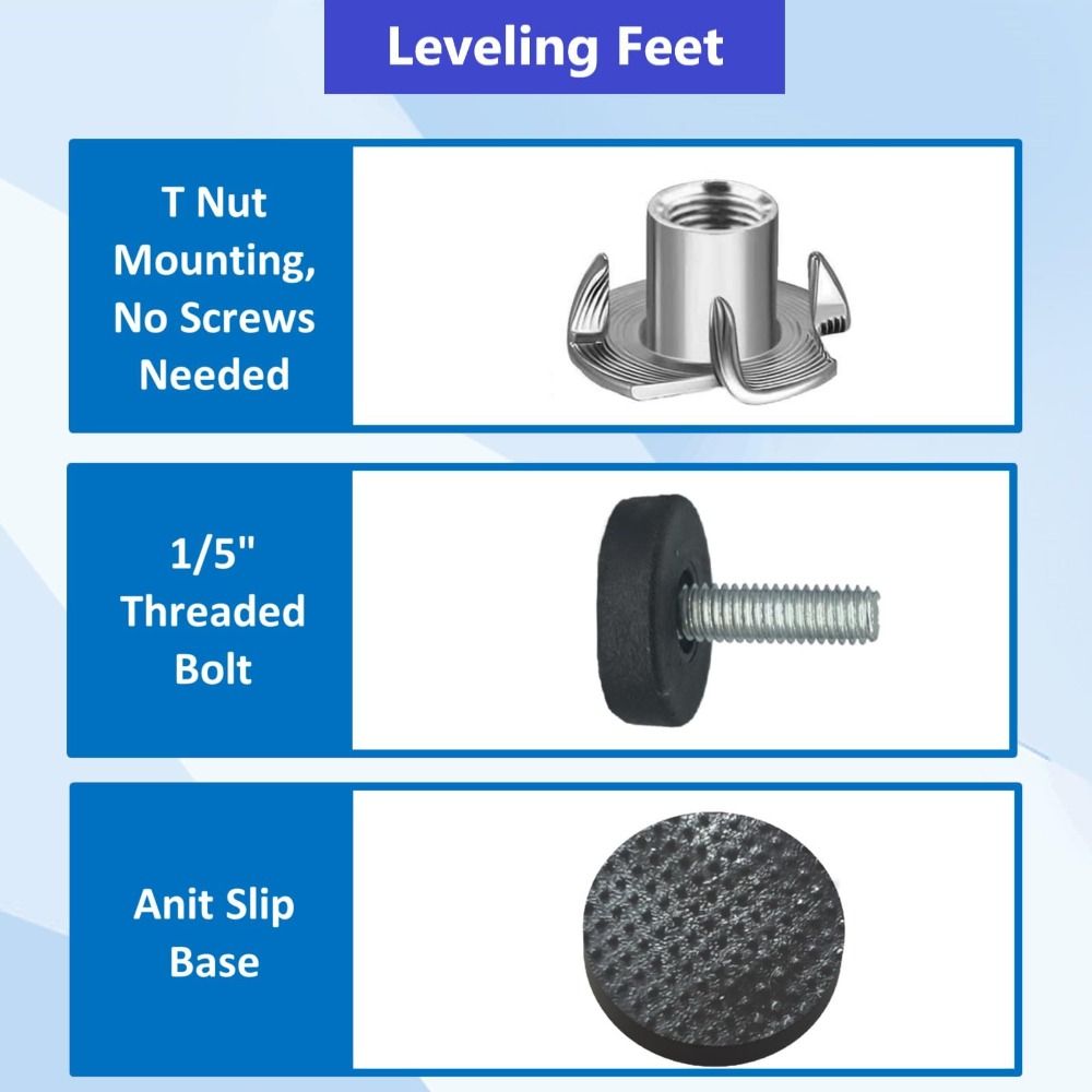 12/24 шт. 1/4" ножки для выравнивания мебели простые ножки для выравнивания стола и стула ножки Дик