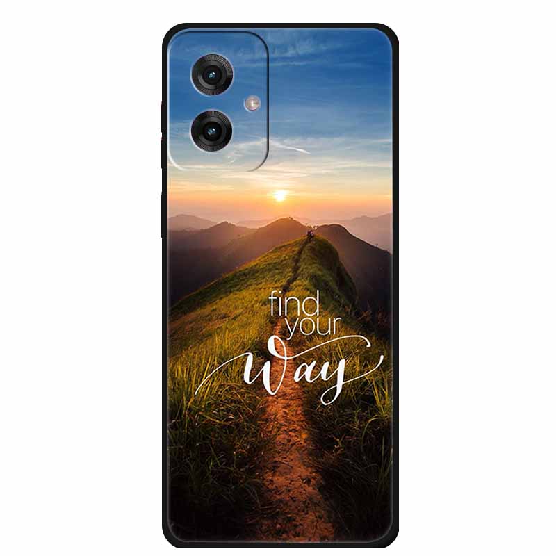 Для Motorola Moto G55 5G Чехол Роскошный ТПУ Мягкий Силикон Задняя Крышка Чехлы для Телефона для MotoG55 Защитный Ударопрочный Цветные Fundas