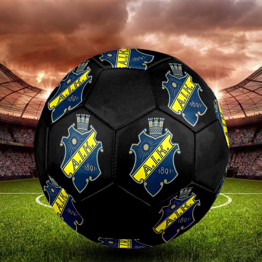 Футбольный мяч FC AIK, разноцветный, подходит для всех возрастов, сшит машинным швом, материал ПВХ, соревновательного уровня, прочный и с высоким отскоком