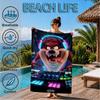 Tazmanian Devil's Fury Beach Towel, Super Soft Microfiber, Perfect Gift for Her/Him, Birthday, for Pool, Beach, Travel, Decor Beach Party