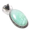 Амазонит Драгоценный камень Ручная работа 925 Стерлинговое серебро Подарок Ювелирное изделие Подвеска 2,48" B5F24