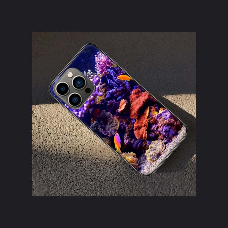 Чехол для телефона 'Коралловые рифы и их маленькие рыбки' для Apple iPhone 16E 16 Pro Max 15 Plus Мягкий 13 12 Mini Чехол 11 14 Pro Max Capa 8 7