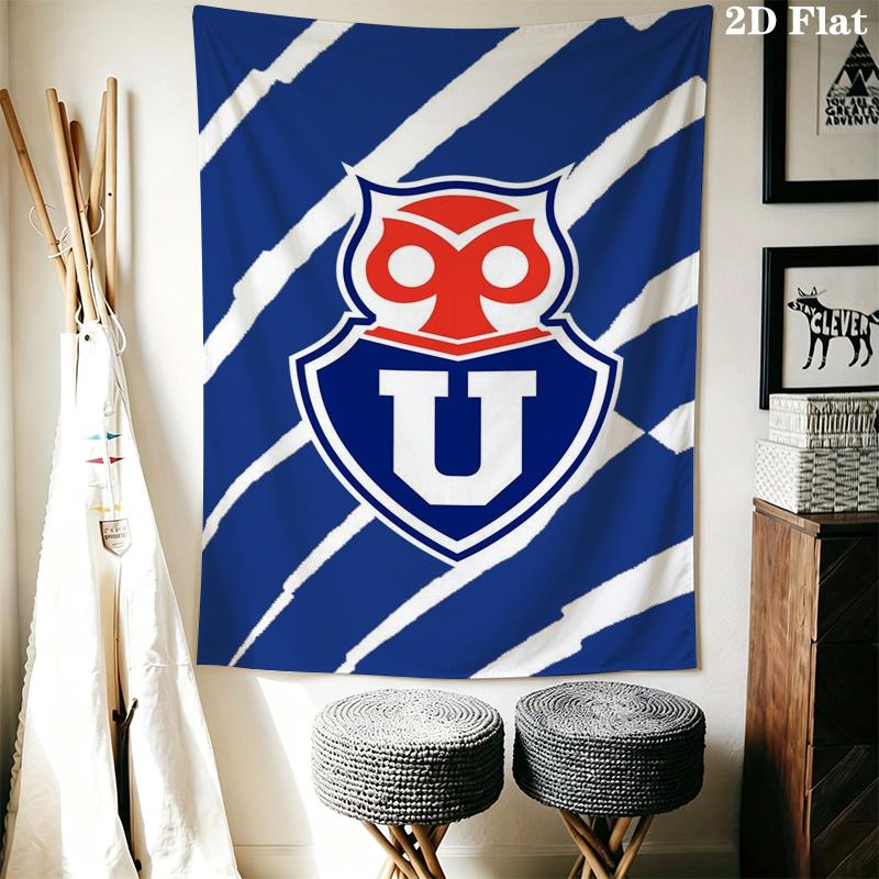 Universidad de Chile Wall Tapestry Aesthetic Wall Hanging Printed Fabric Blanket Decorative Tapestries for Bedroom Living Room Home Decor